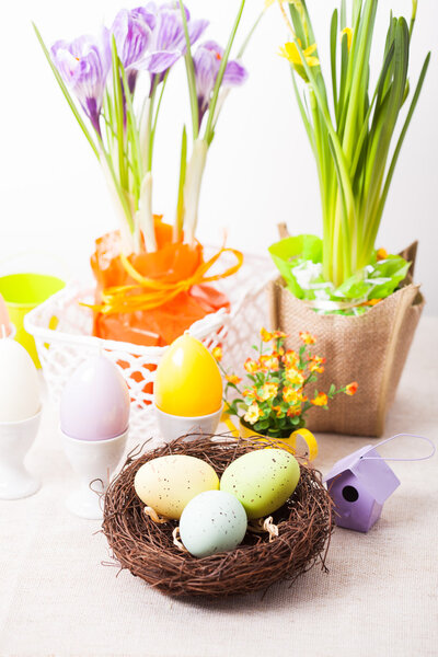 The Easter decorations