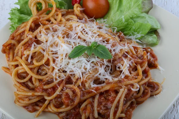Leckere Pasta Spaghetti Bolognese — Stockfoto