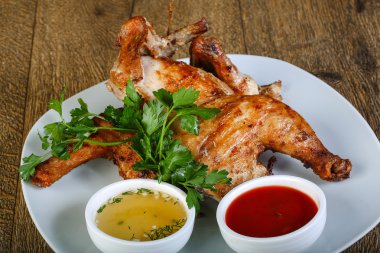 lezzetli kızarmış tavuk