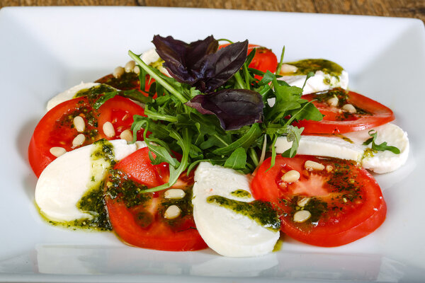 Italian traditional Caprese salad