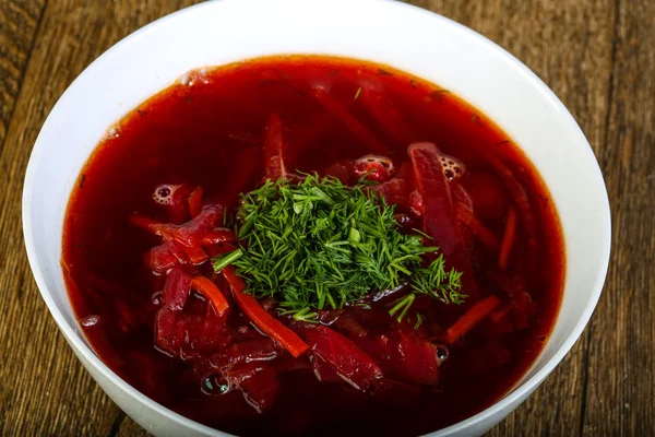 Russian traditional soup — Stock Photo, Image