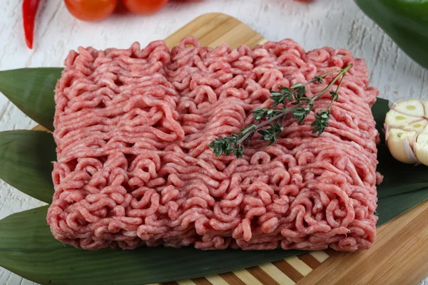 Micned raw Beef — Stock Photo, Image