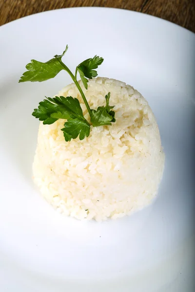 Porção de arroz cozido — Fotografia de Stock