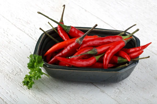 Rote Chilischoten — Stockfoto