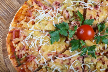 Lezzetli İtalyan pizzası