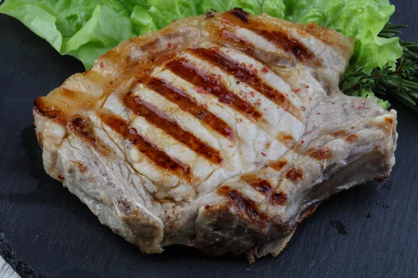 Grilled pork steak — Stock Photo, Image