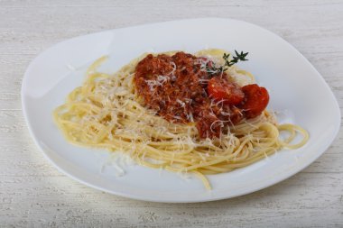 lezzetli spagetti bolonez