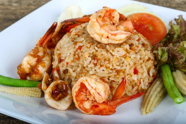Asian Fried rice with seafood — Stock Photo, Image