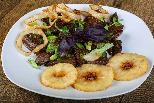 Delicioso fígado grelhado — Fotografia de Stock