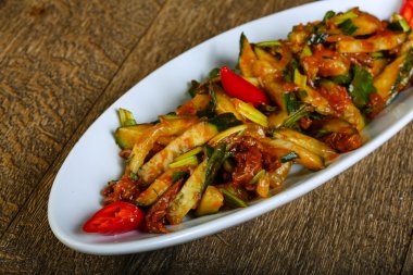 Lezzetli Stir fry tavuk