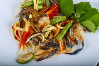 Yengeç Salatası lezzetli Tay baharat