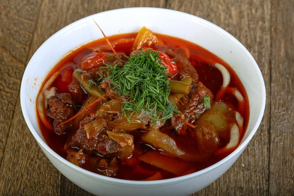 Uzbek noodle soup — Stock Image Uzbek noodle soup Stock Picture