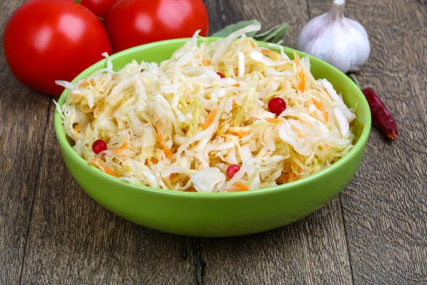 Fermented cabbage Sauerkraut — Stock Photo, Image