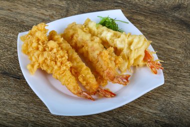Asya karides tempura