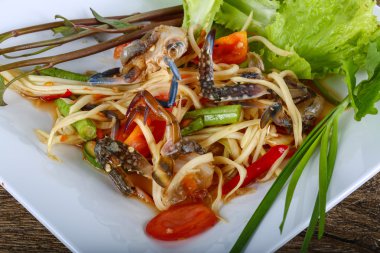 Yengeç Salatası lezzetli Tay baharat