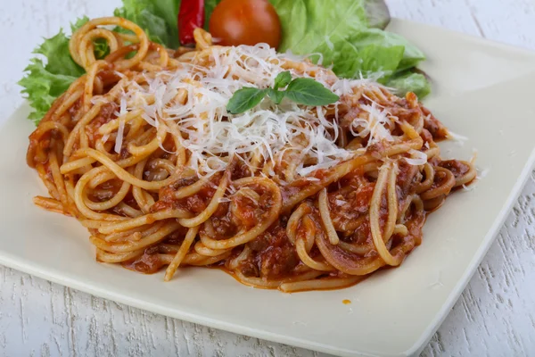 Läckra Pasta bolognese — Stockfoto