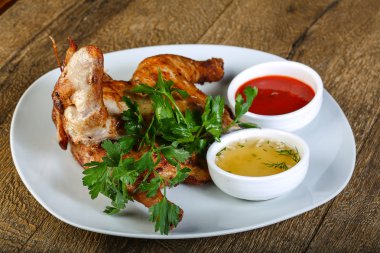 lezzetli kızarmış tavuk