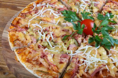 Lezzetli İtalyan pizzası