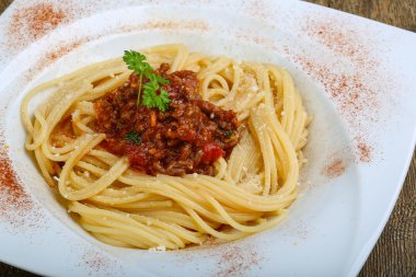 Lezzetli makarna bolognese