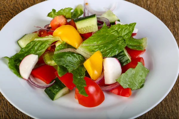 Salada de legumes dietética fresca — Fotografia de Stock