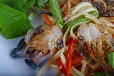 Yengeç Salatası lezzetli Tay baharat