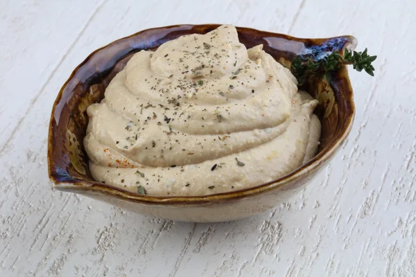 Miękkie Hummus zakąska — Zdjęcie stockowe