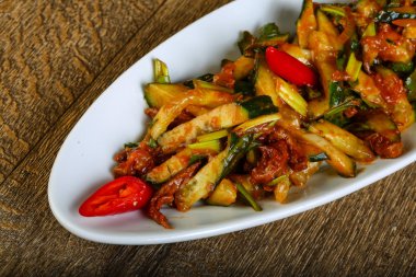 Lezzetli Stir fry tavuk