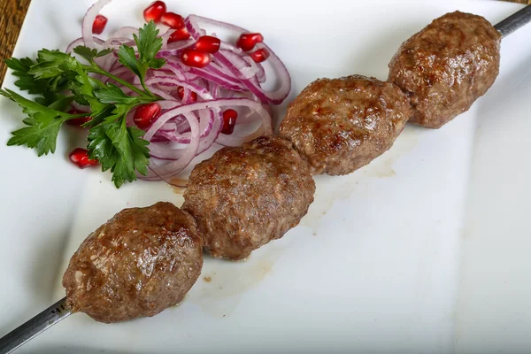 Sabroso kebab de carne —  Fotos de Stock