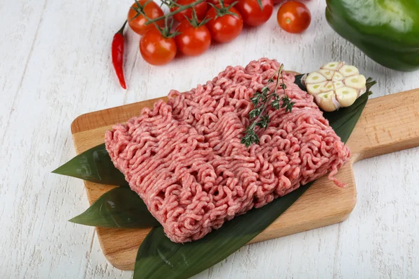 Micned raw Beef — Stock Photo, Image