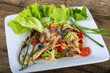 Yengeç Salatası lezzetli Tay baharat