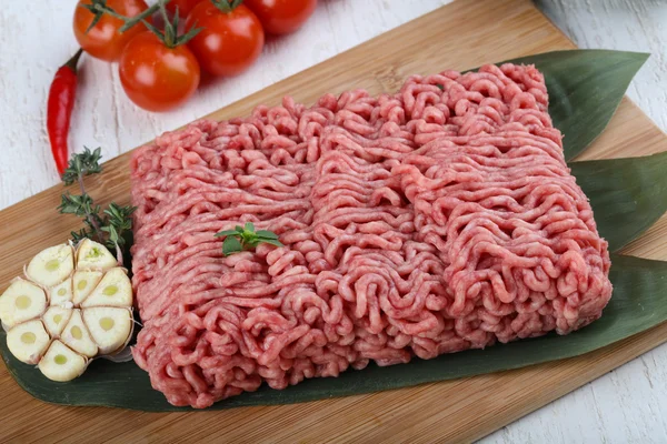 Rohes Rindfleisch mikroskopiert — Stockfoto