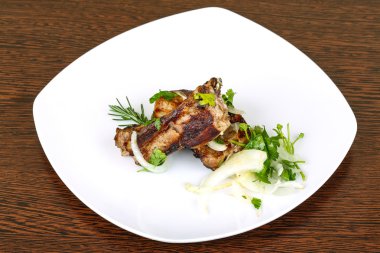 Izgara domuz pirzolası.