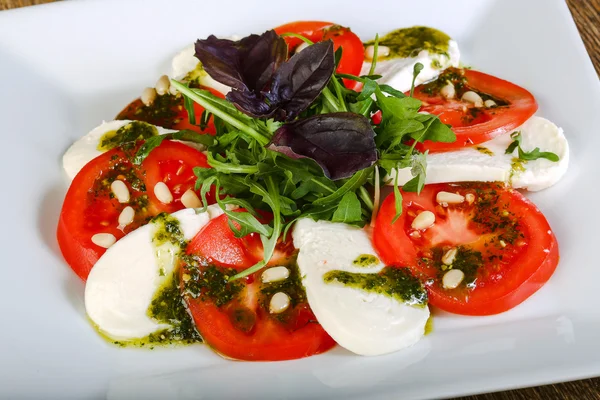 Salade de caprese traditionnelle italienne — Photo