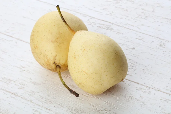 Дві жовті Китайська груші — стокове фото