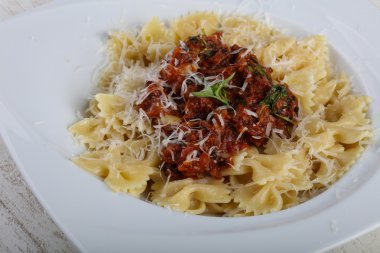 Lezzetli makarna bolognese
