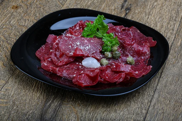 맛 있는 쇠고기 카 르 파초 — 스톡 사진