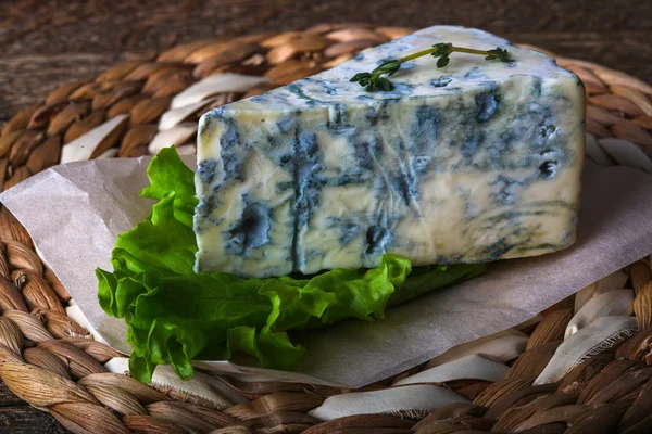 蓝纹奶酪与模具 — 图库照片
