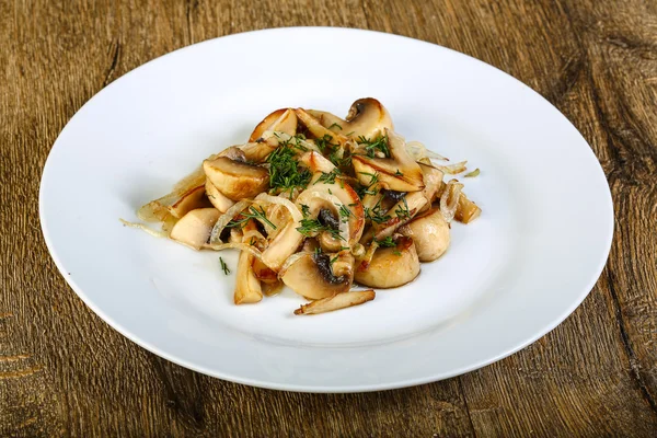 Dieet gebakken champignons — Stockfoto