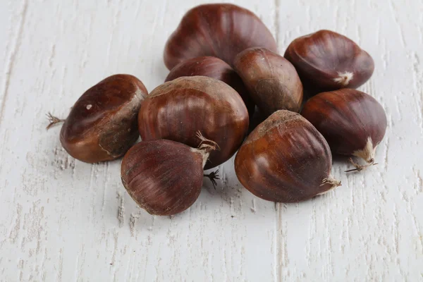 Grama de castanhas cruas — Fotografia de Stock