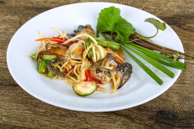 Yengeç Salatası lezzetli Tay baharat