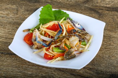 Yengeç Salatası lezzetli Tay baharat