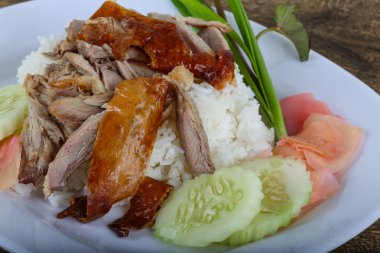 pirinç kızarmış ördek