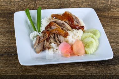 pirinç kızarmış ördek