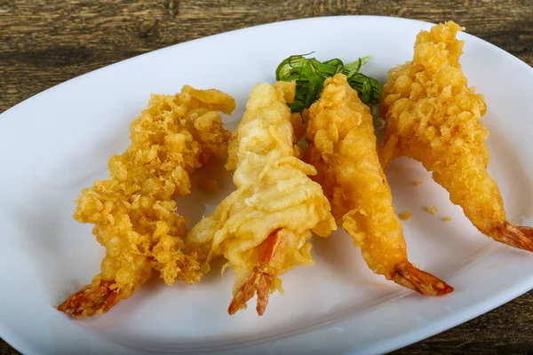 Cozinha asiática Camarão tempura — Fotografia de Stock