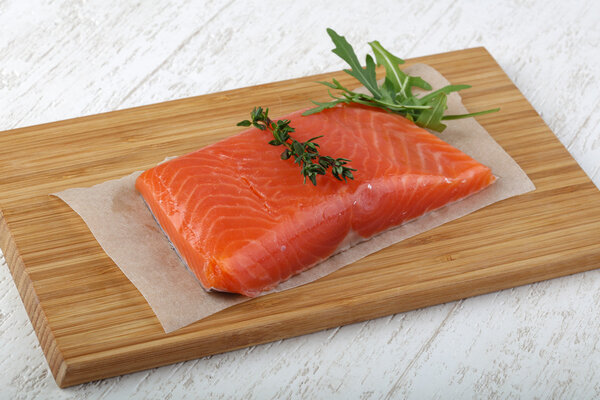 Соленое филе лосося