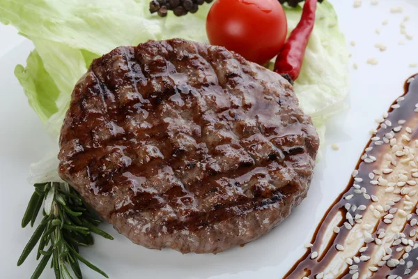 Costeleta de hambúrguer grelhada — Fotografia de Stock