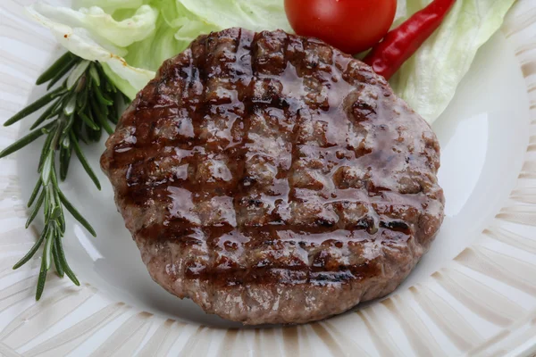 Izgara burger pirzola — Stok fotoğraf