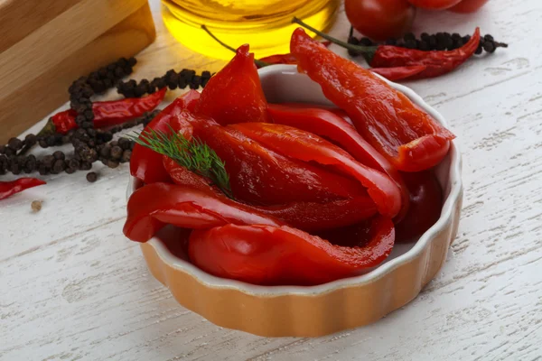 Pickled red pepper — Stock Photo, Image