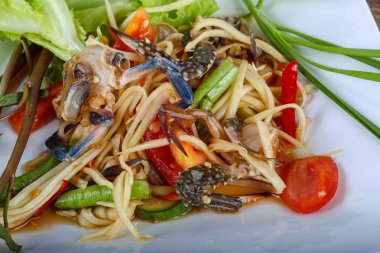 Yengeç Salatası lezzetli Tay baharat