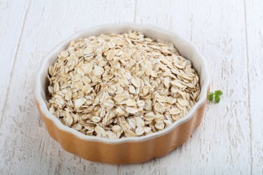 Yulaf yemek pişirmek için hazır